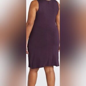 Stretch Burgundy Dress